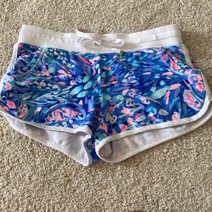 Lilly Pulitzer Chrissy Shorts Royal Purple Party Wave